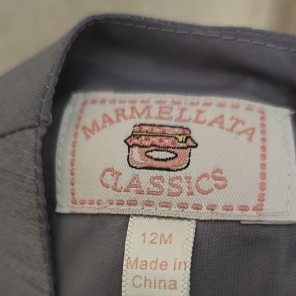 Toddler Marmellata Gray & White Embellished Tiered Dress - Picture 2 of 9